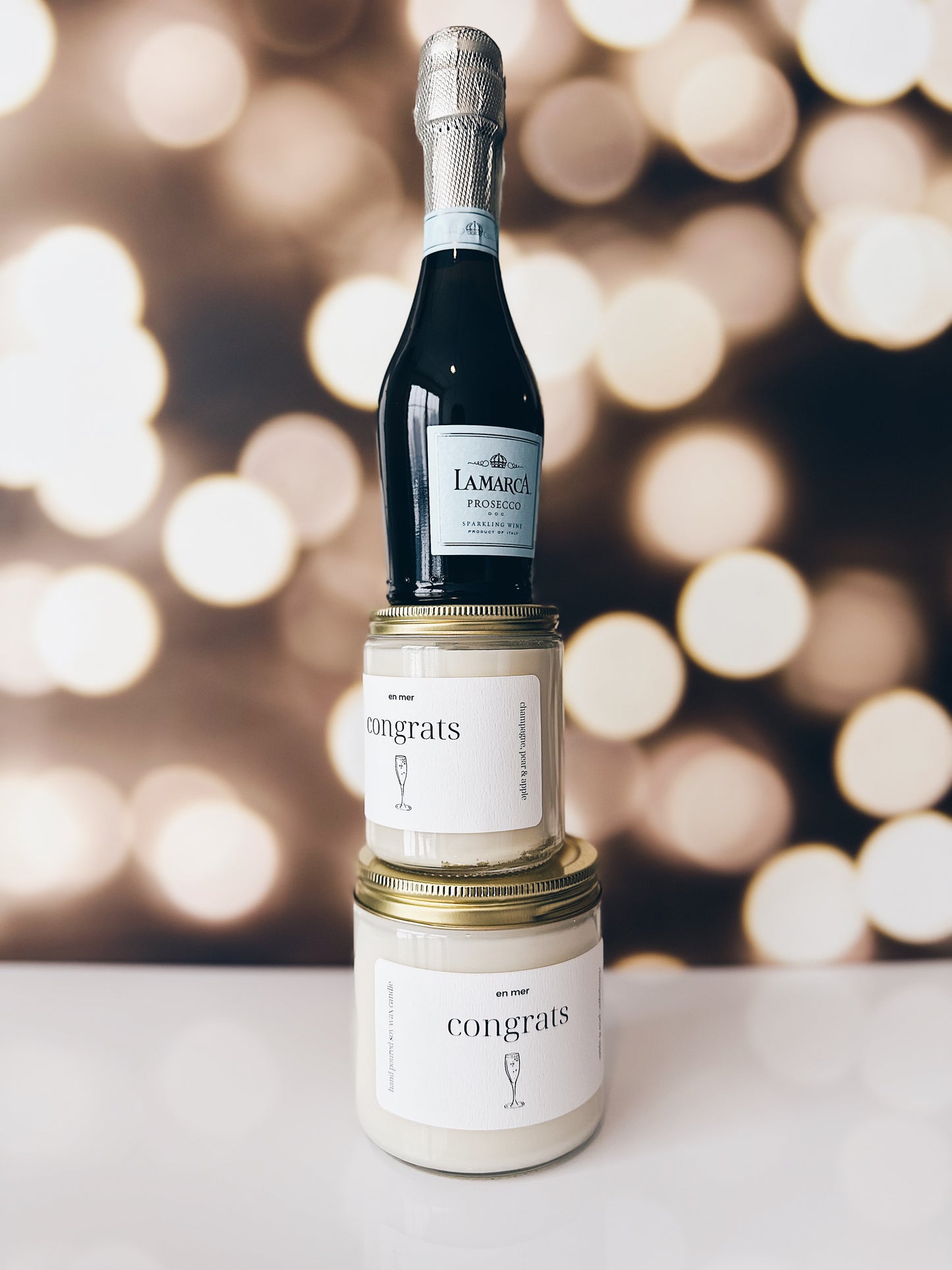 en mer | congrats | soy wax candle