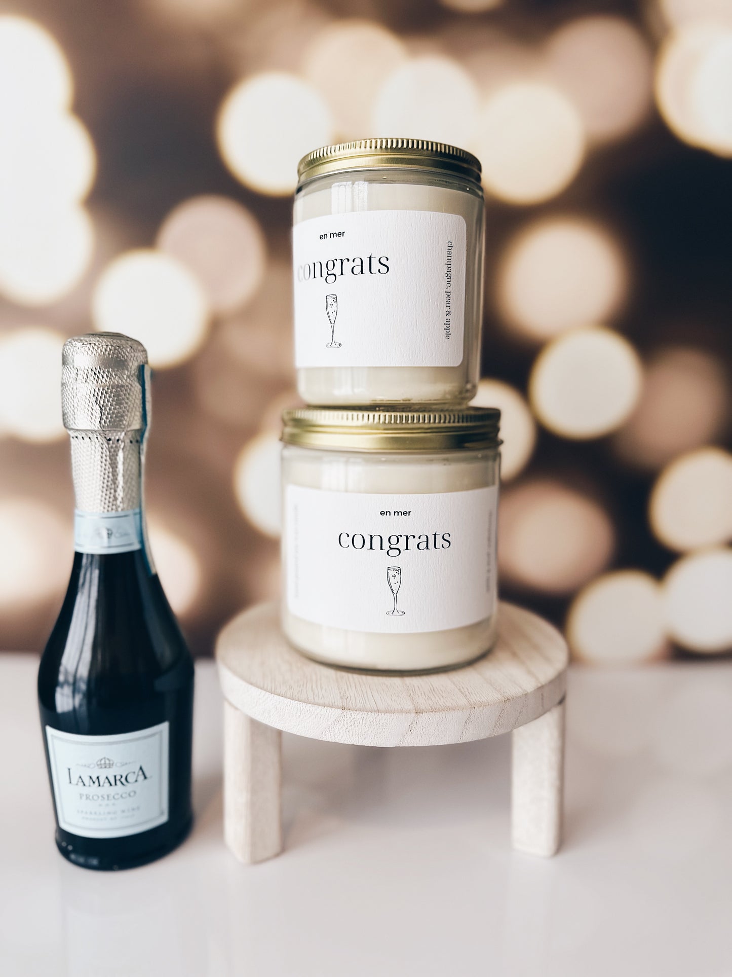 en mer | congrats | soy wax candle