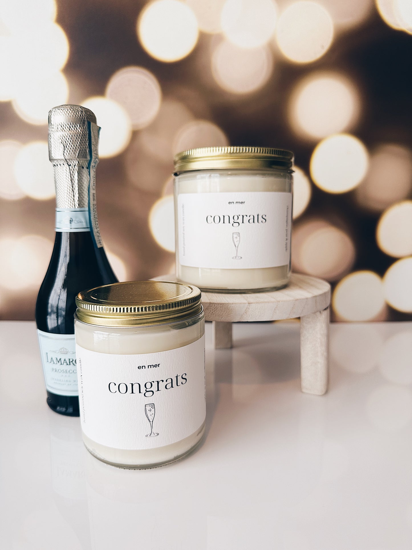 en mer | congrats | soy wax candle