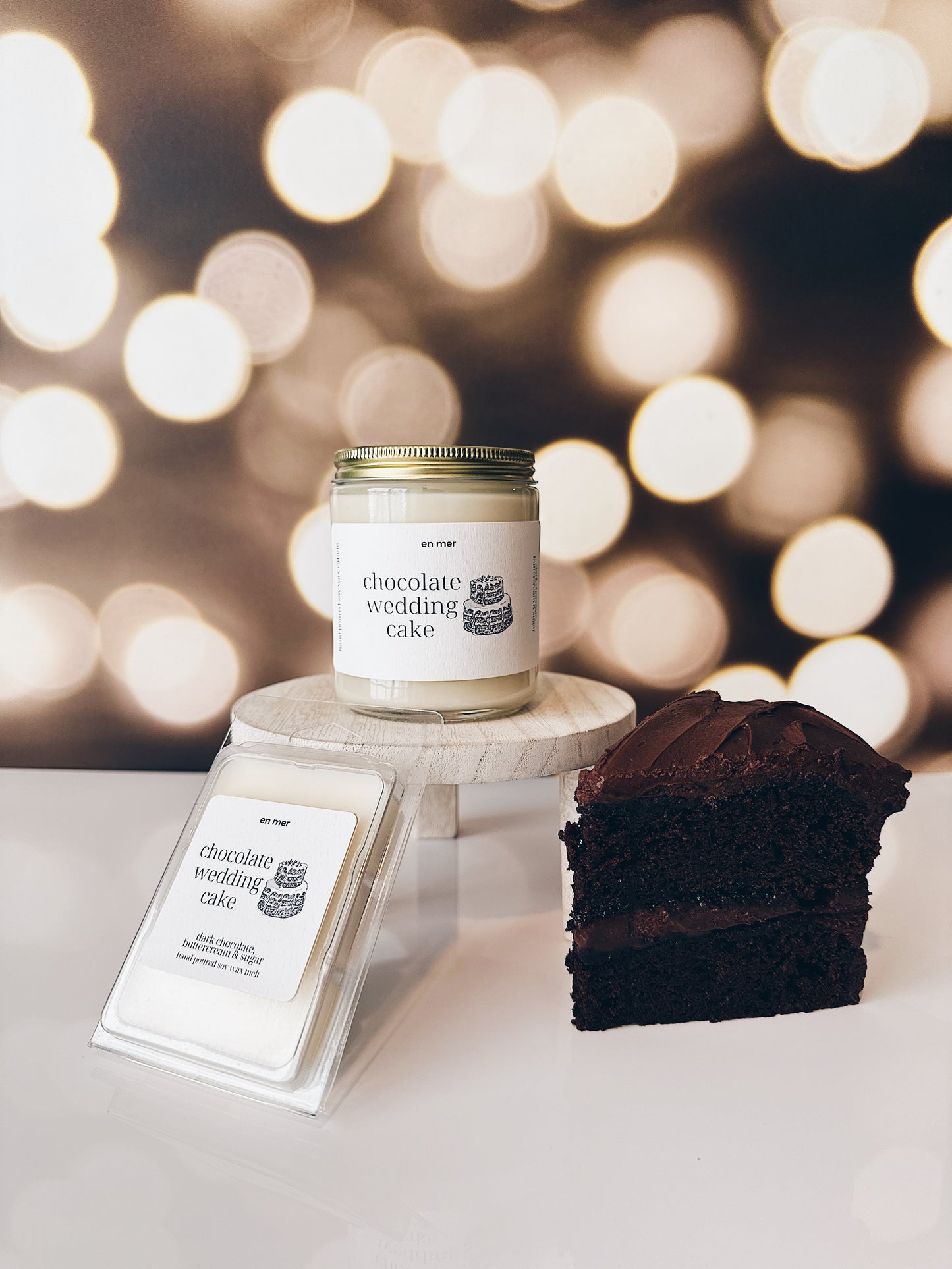 en mer | chocolate cake | soy wax candle & melts