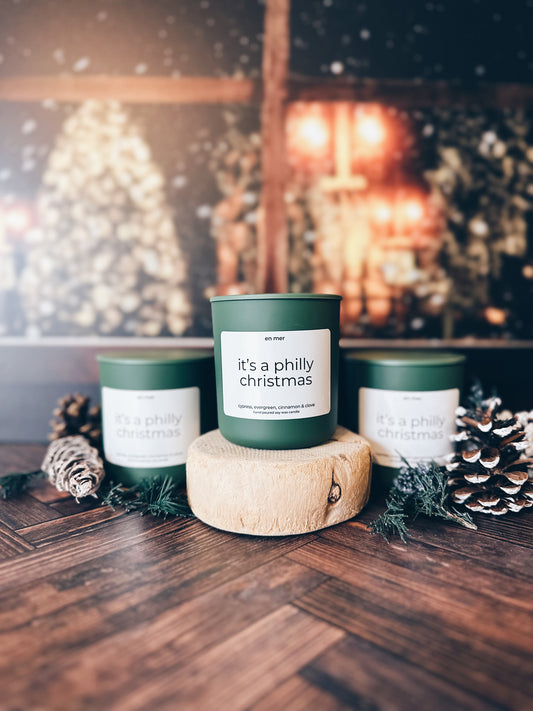 en mer | it's a philly christmas | soy wax candle