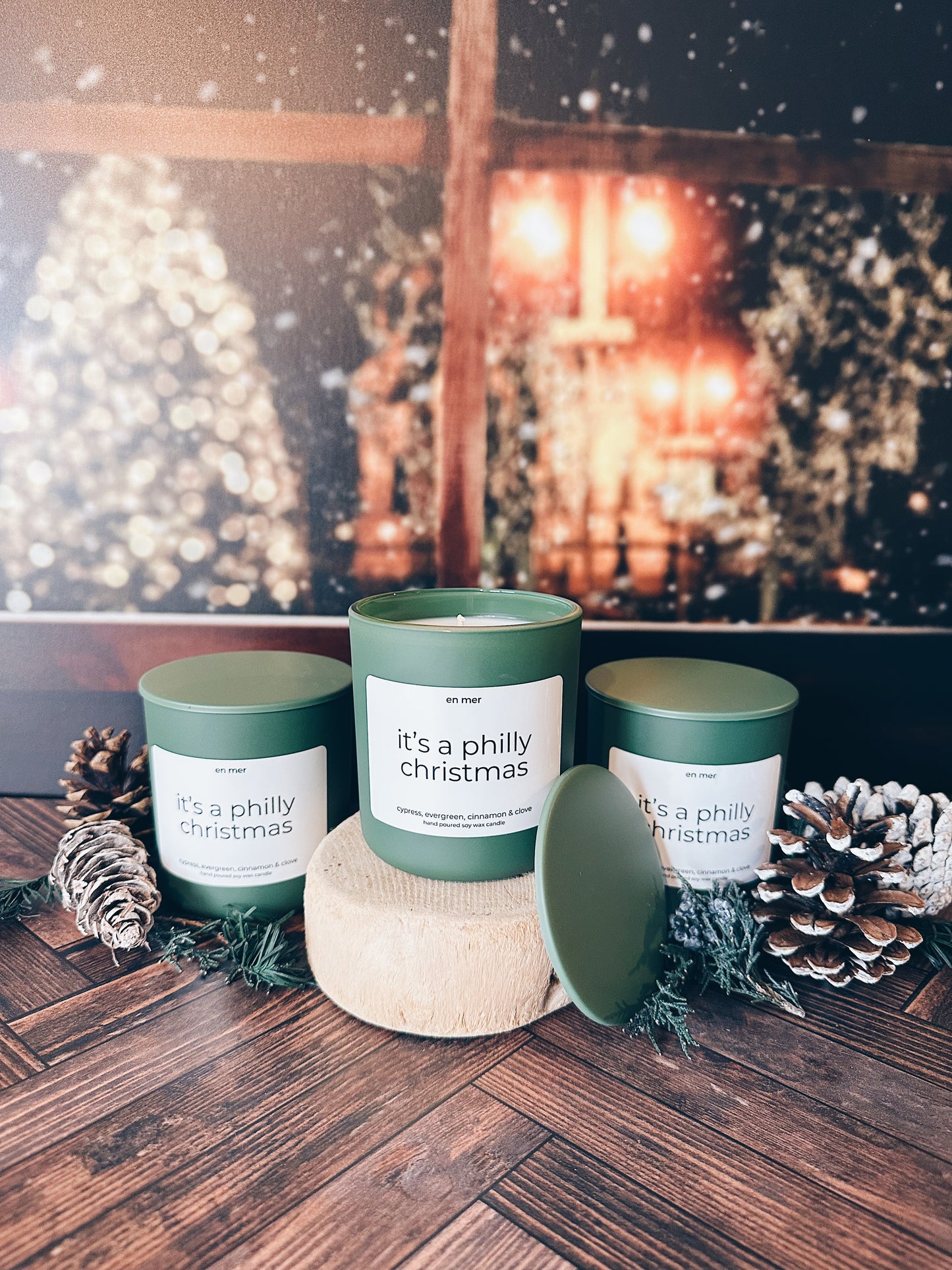 en mer | it's a philly christmas | soy wax candle