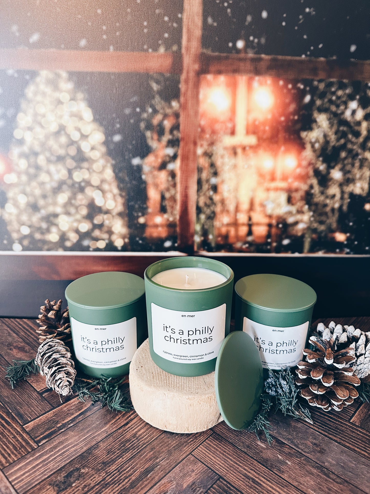 en mer | it's a philly christmas | soy wax candle