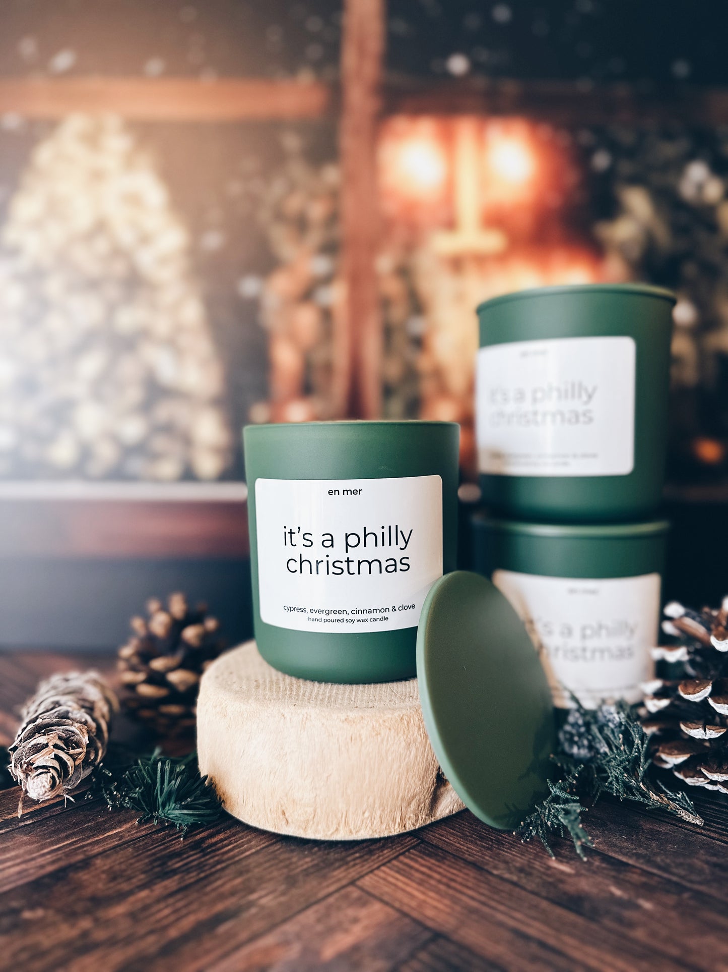 en mer | it's a philly christmas | soy wax candle