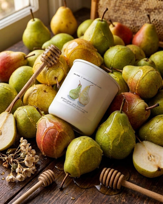 perfect pear | soy wax candle by en mer x Meadowbrook Lane