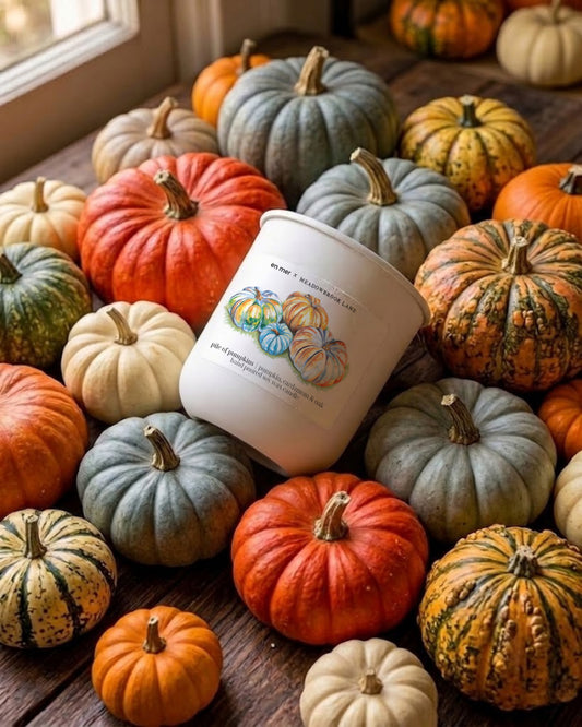 pile of pumpkins | soy wax candle by en mer x Meadowbrook Lane