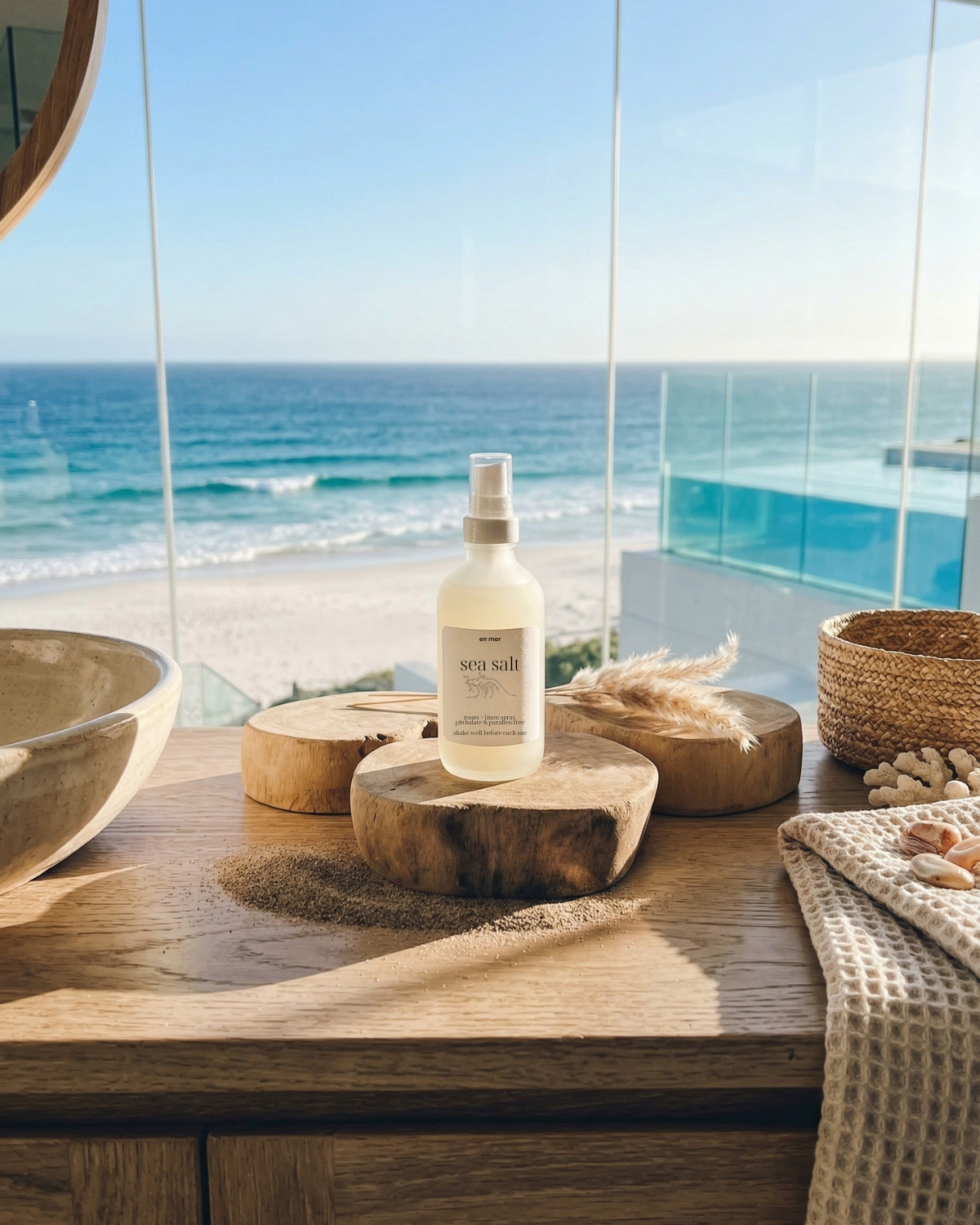 en mer | sea salt | room + linen spray