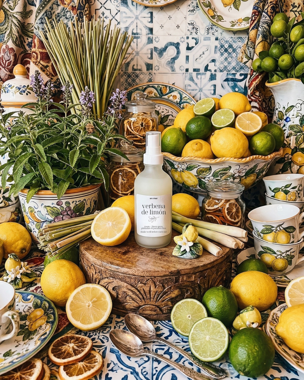 en mer | verbena de limón | room + linen spray