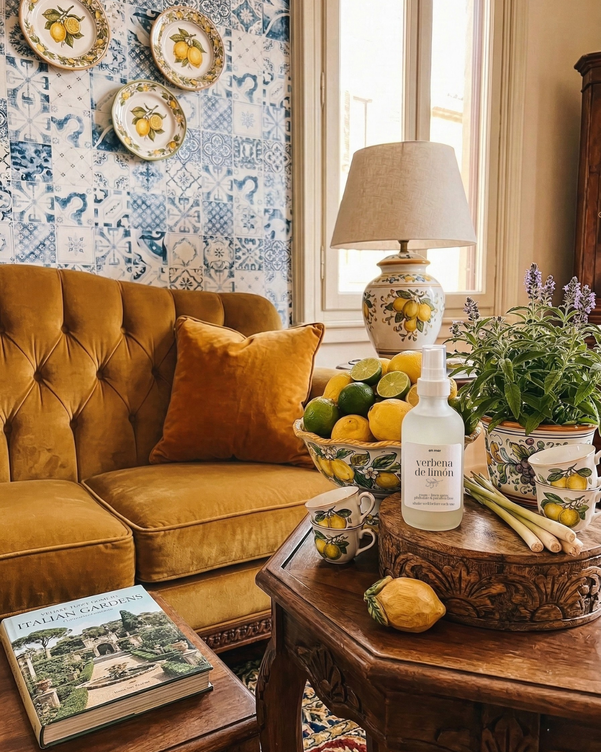 en mer | verbena de limón | room + linen spray