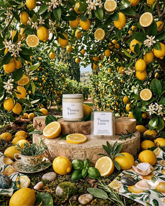 en mer | lemon tree | soy wax candle & melts