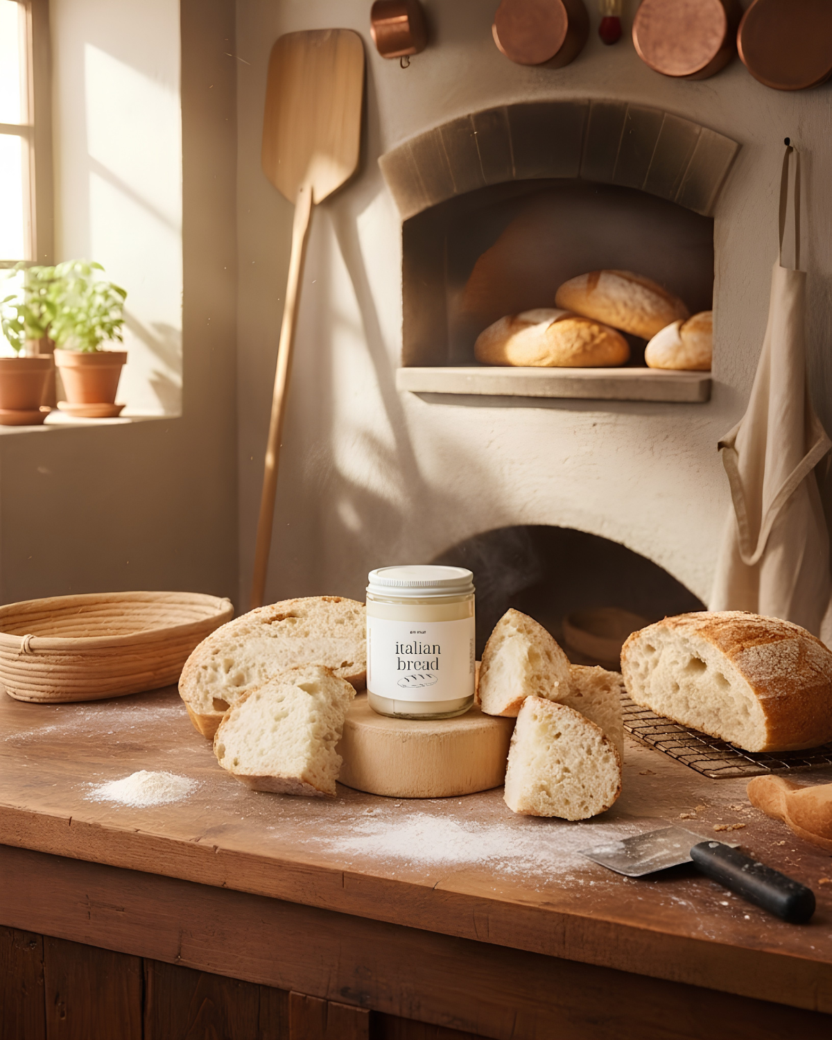 italian bread | soy wax candle by en mer