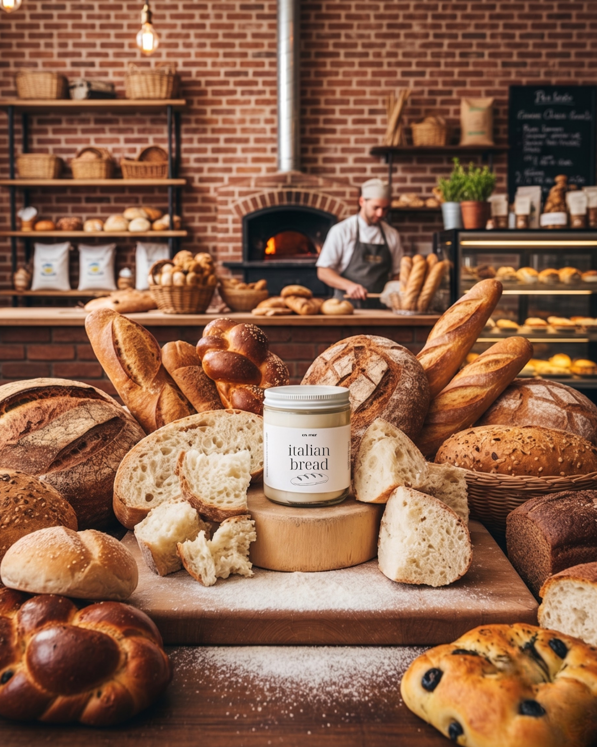 italian bread | soy wax candle by en mer