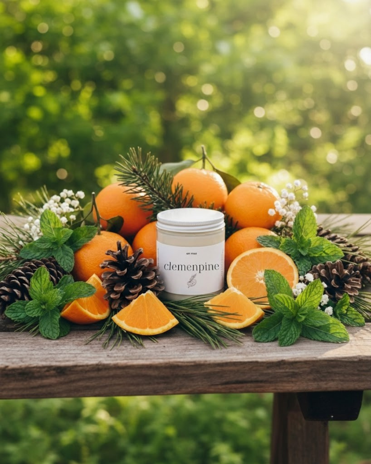clemenpine | soy wax candle by en mer