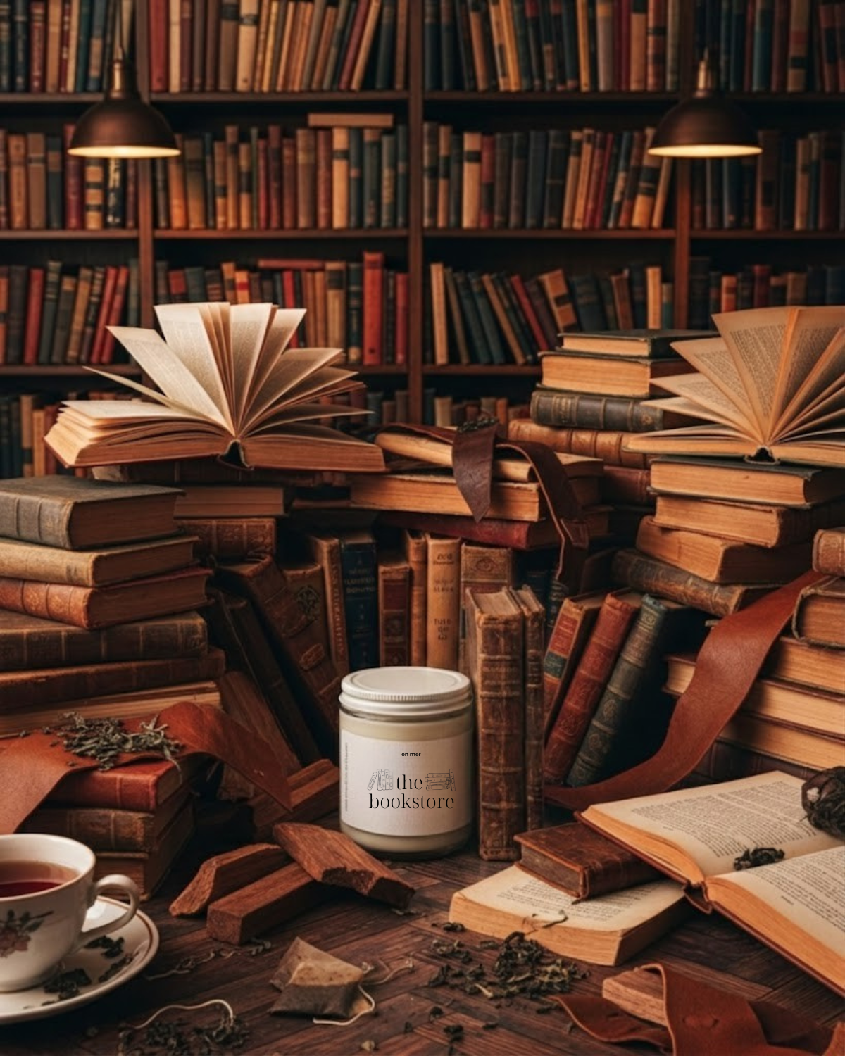 the bookstore | soy wax candle by en mer