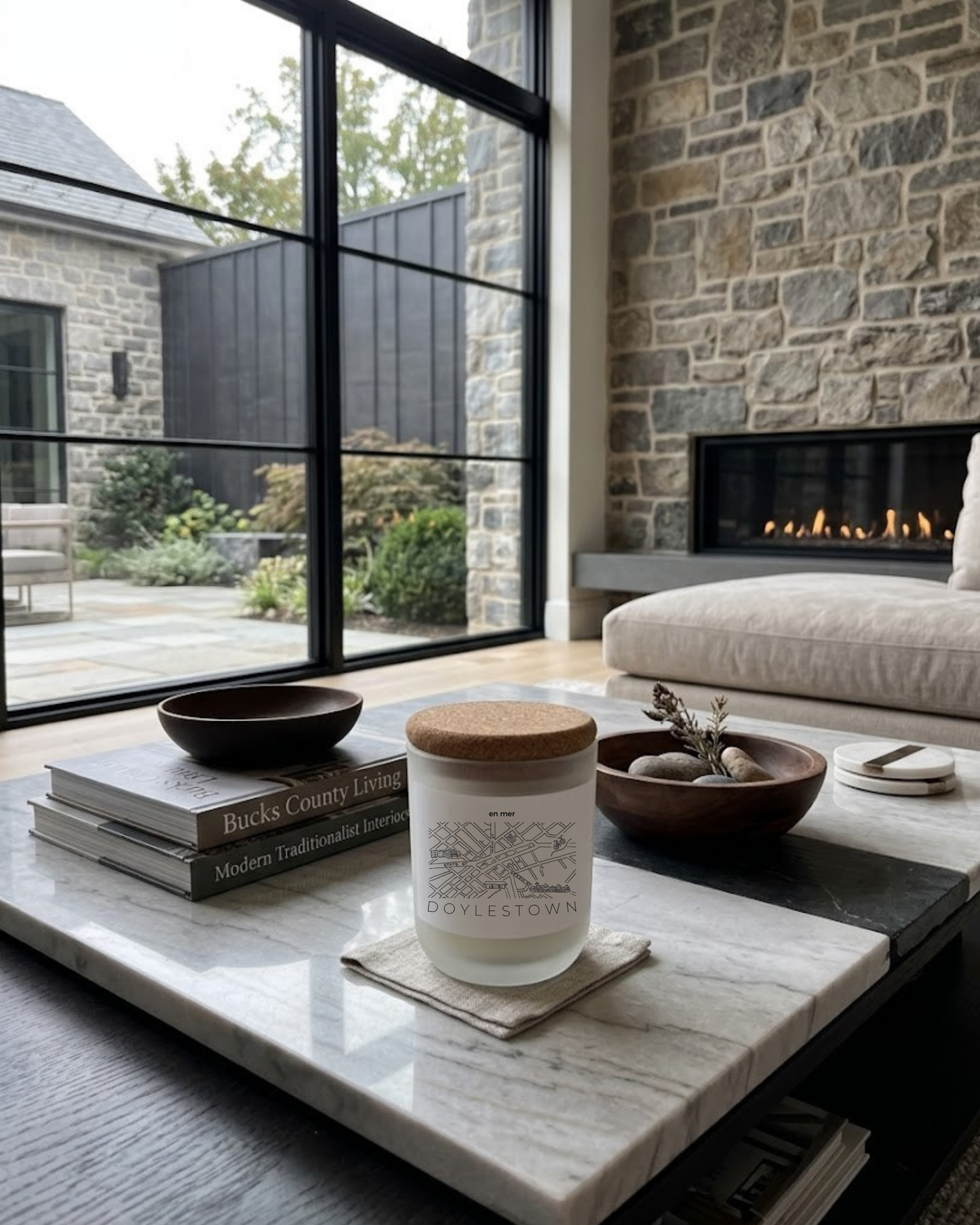 doylestown | sweet serenity soy wax candle by en mer