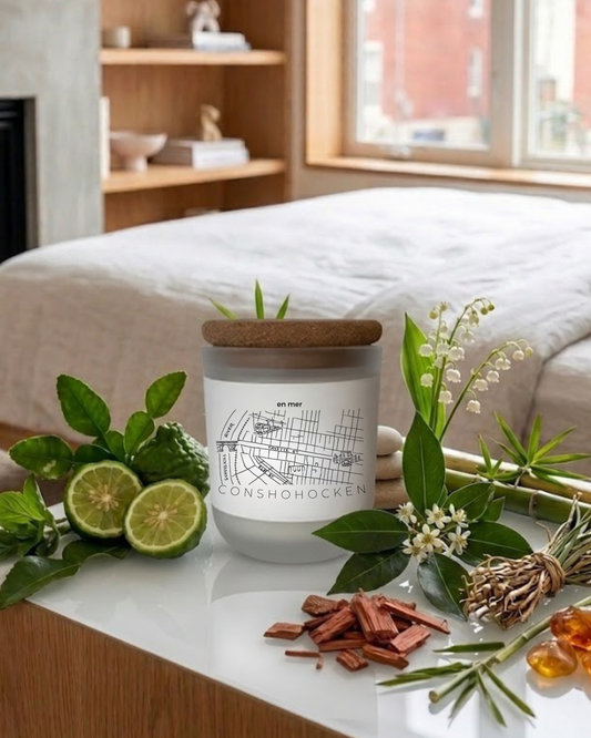 conshohocken | dewy moss soy wax candle by en mer