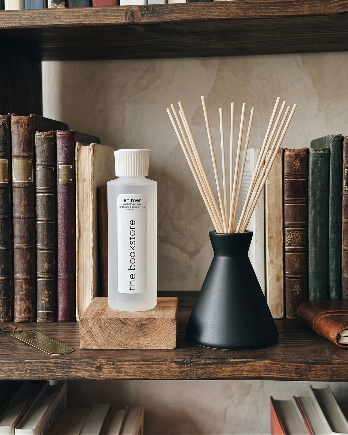 the bookstore | reed diffuser base by en mer