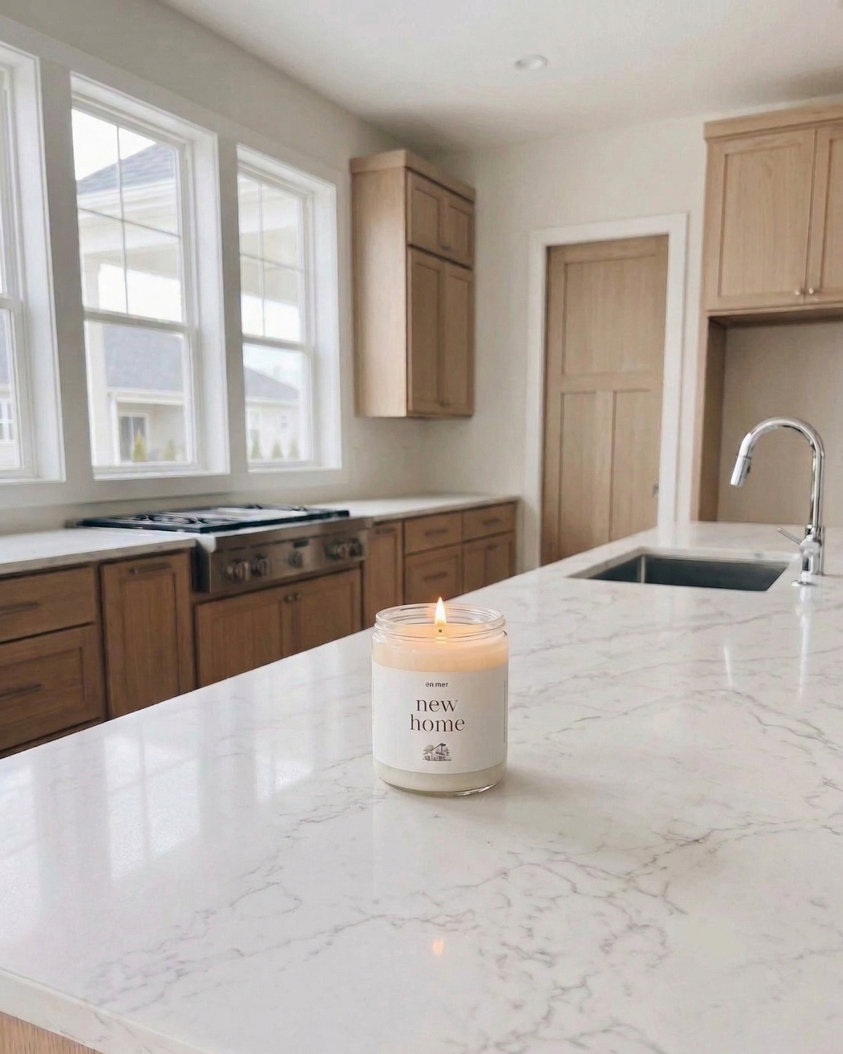 new home | soy wax candle by en mer