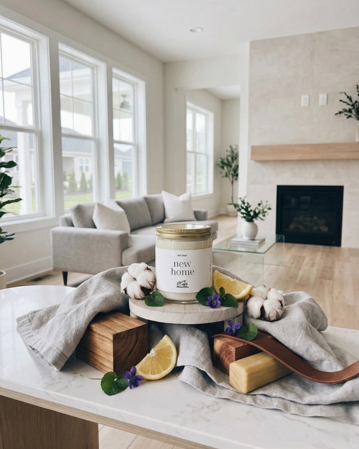 new home | soy wax candle by en mer