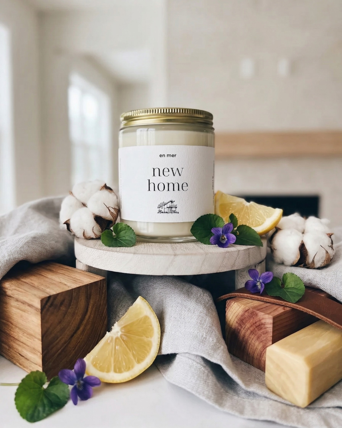 new home | soy wax candle by en mer