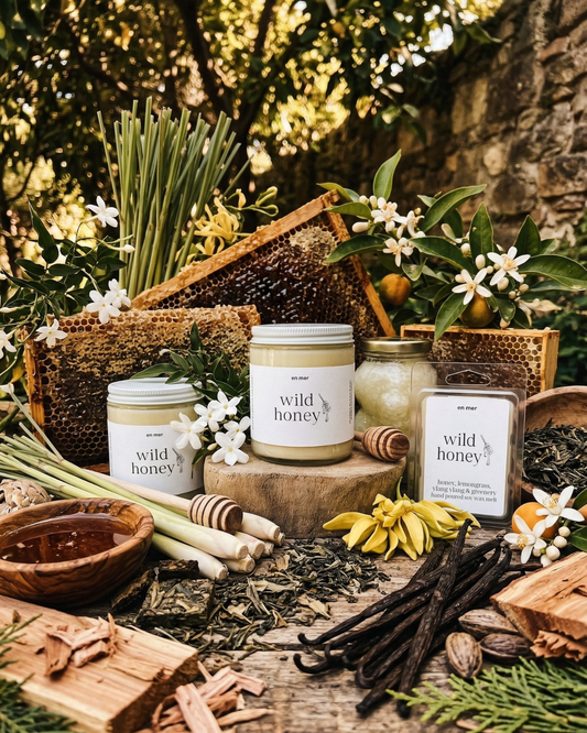 en mer | wild honey | soy wax candle & melts