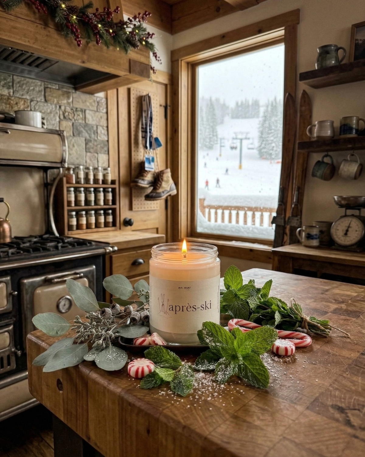 en mer | après-ski  | soy wax candle & melts
