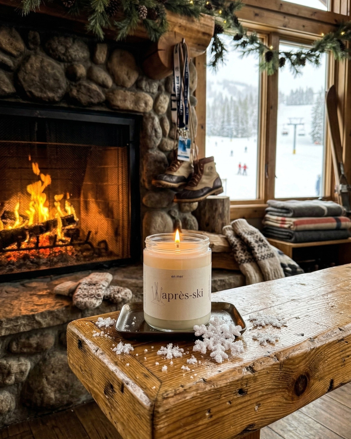 en mer | après-ski  | soy wax candle & melts