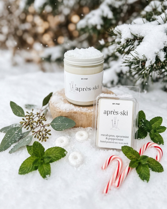 en mer | après-ski  | soy wax candle & melts