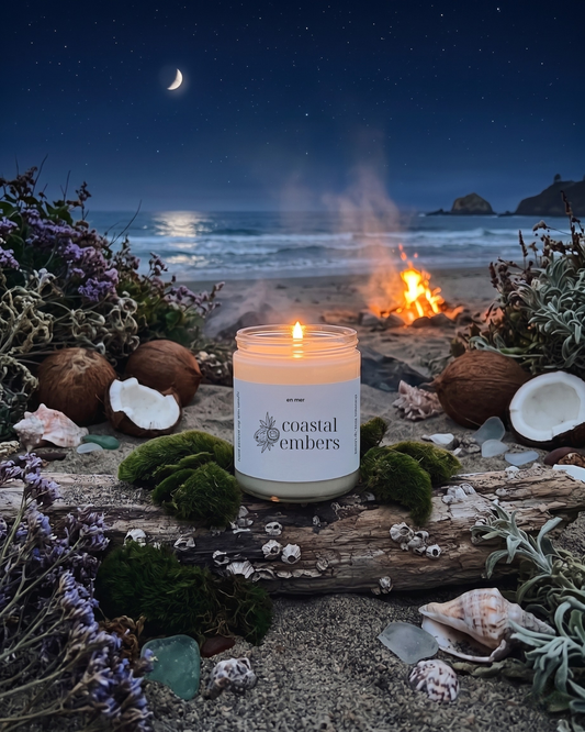 coastal embers | soy wax candle by en mer