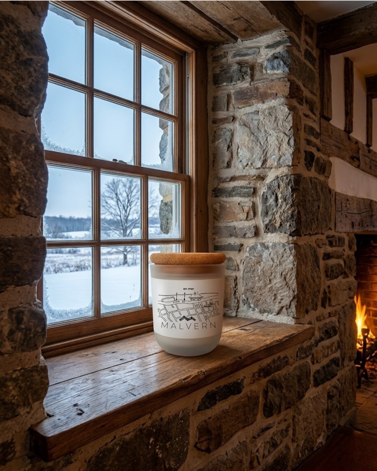malvern | winter garden soy wax candle by en mer
