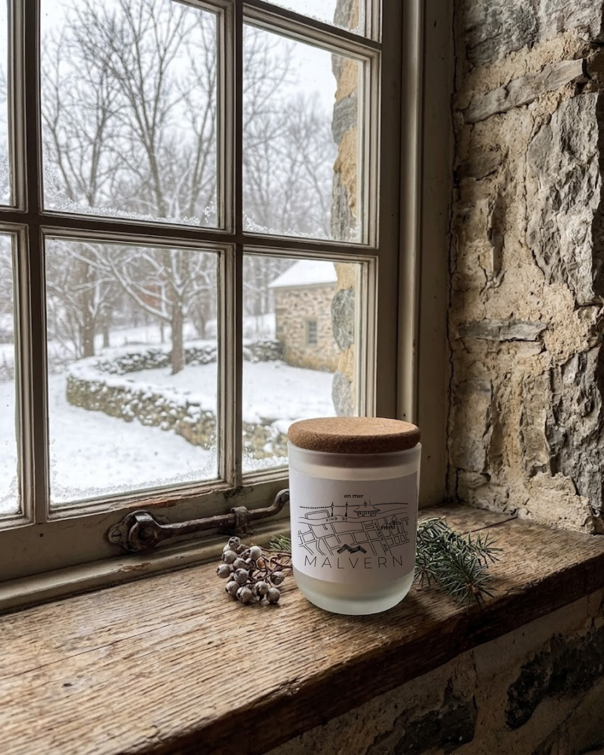 malvern | winter garden soy wax candle by en mer