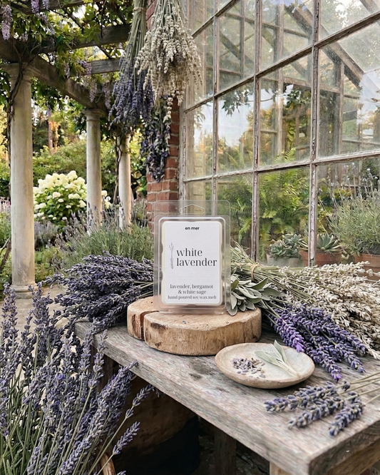 white lavender | soy wax melt by en mer