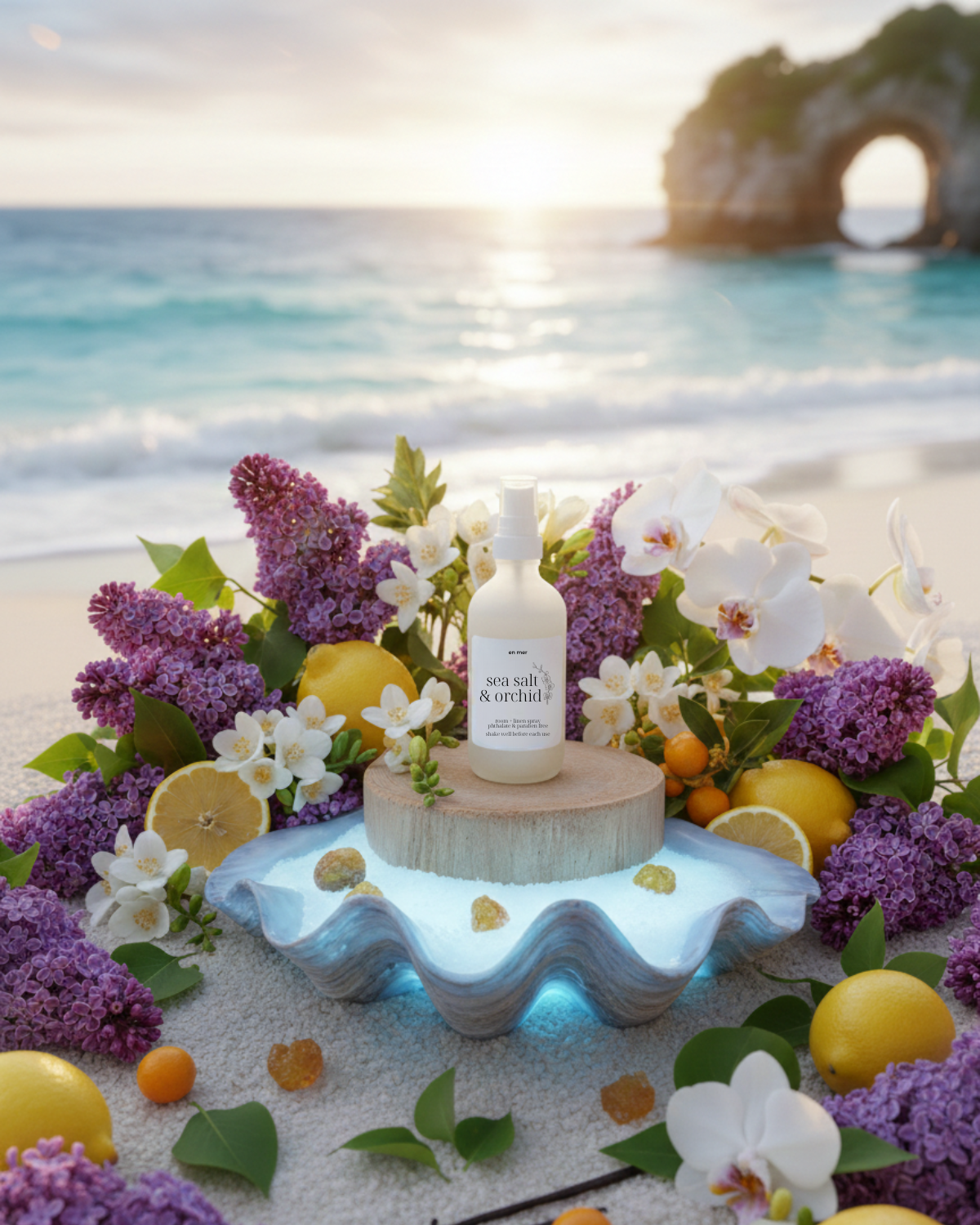 en mer | sea salt & orchid | room + linen spray