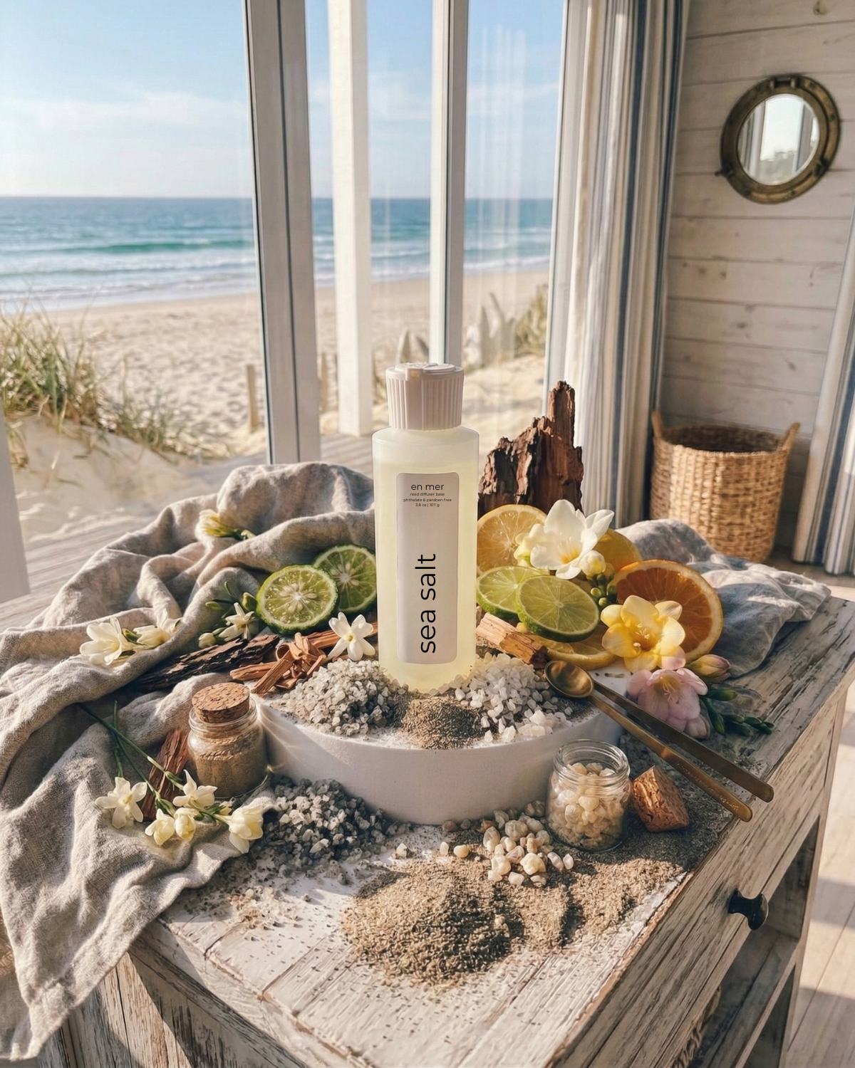 sea salt | reed diffuser base by en mer