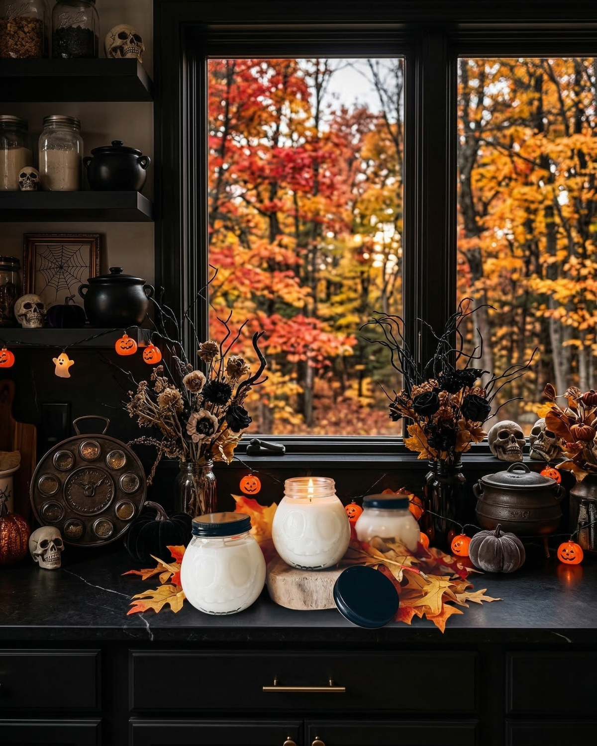 october rain | jack skeleton soy wax candle by en mer