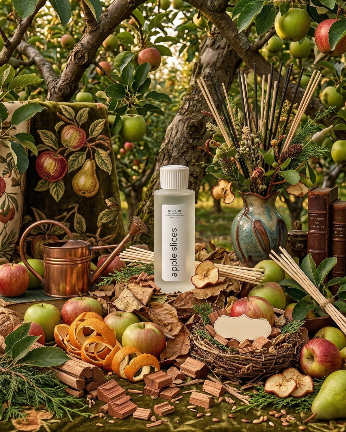 apple slices | reed diffuser base by en mer