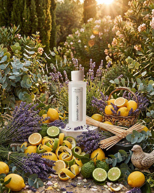 en mer | lavender + lemon | reed diffuser base
