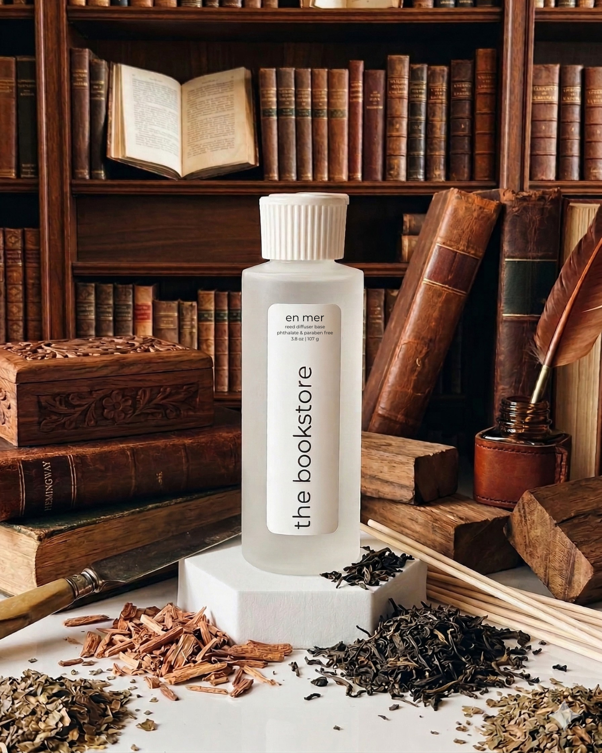 the bookstore | reed diffuser base by en mer