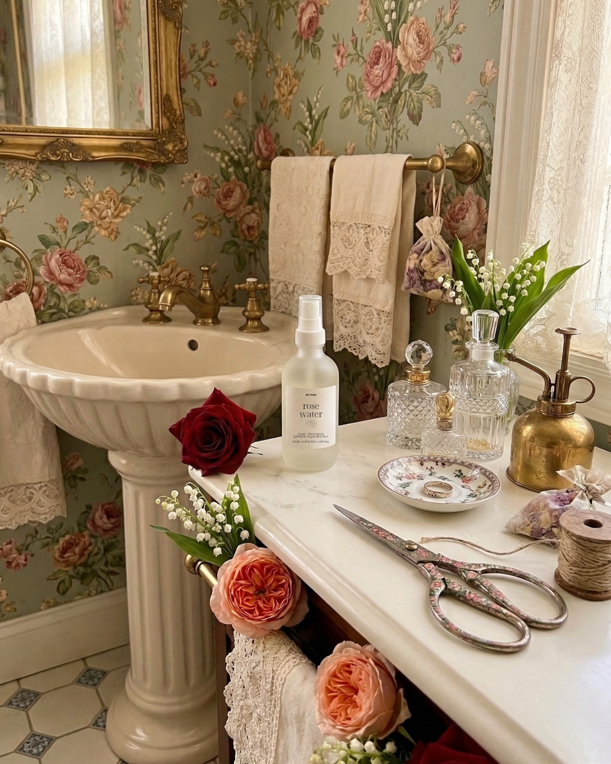 en mer | rose water | room + linen spray