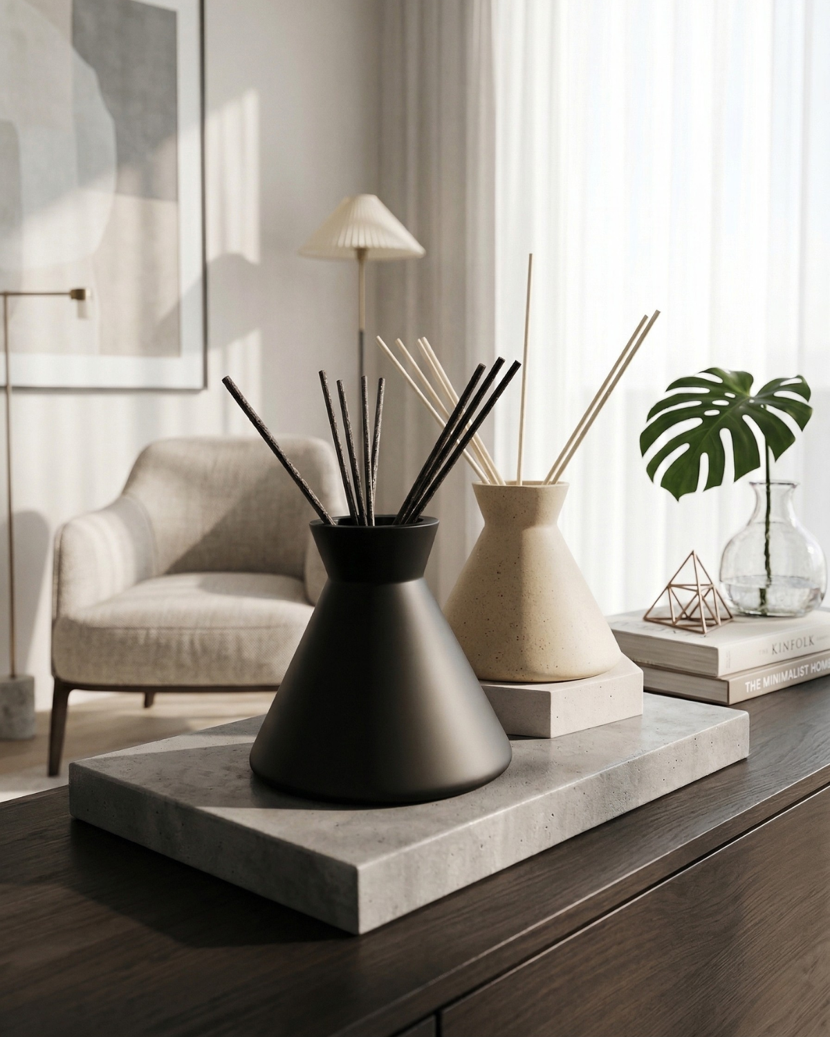 en mer | modern reed diffuser vessel