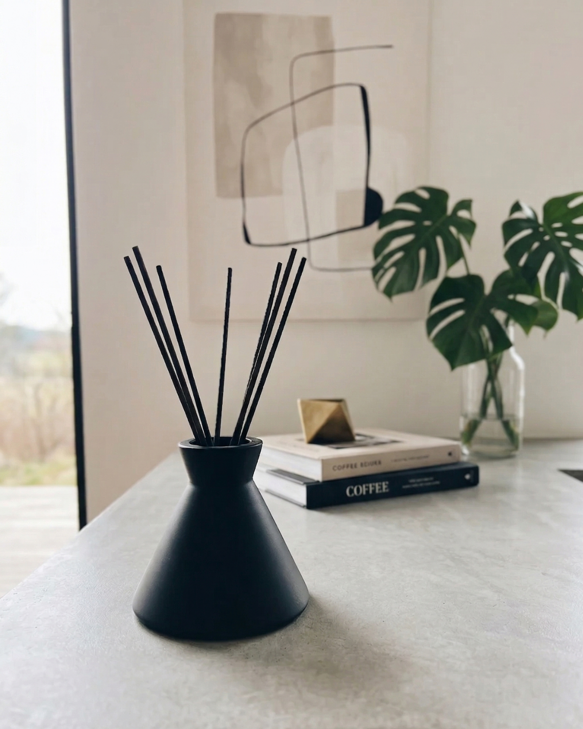 en mer | modern reed diffuser vessel