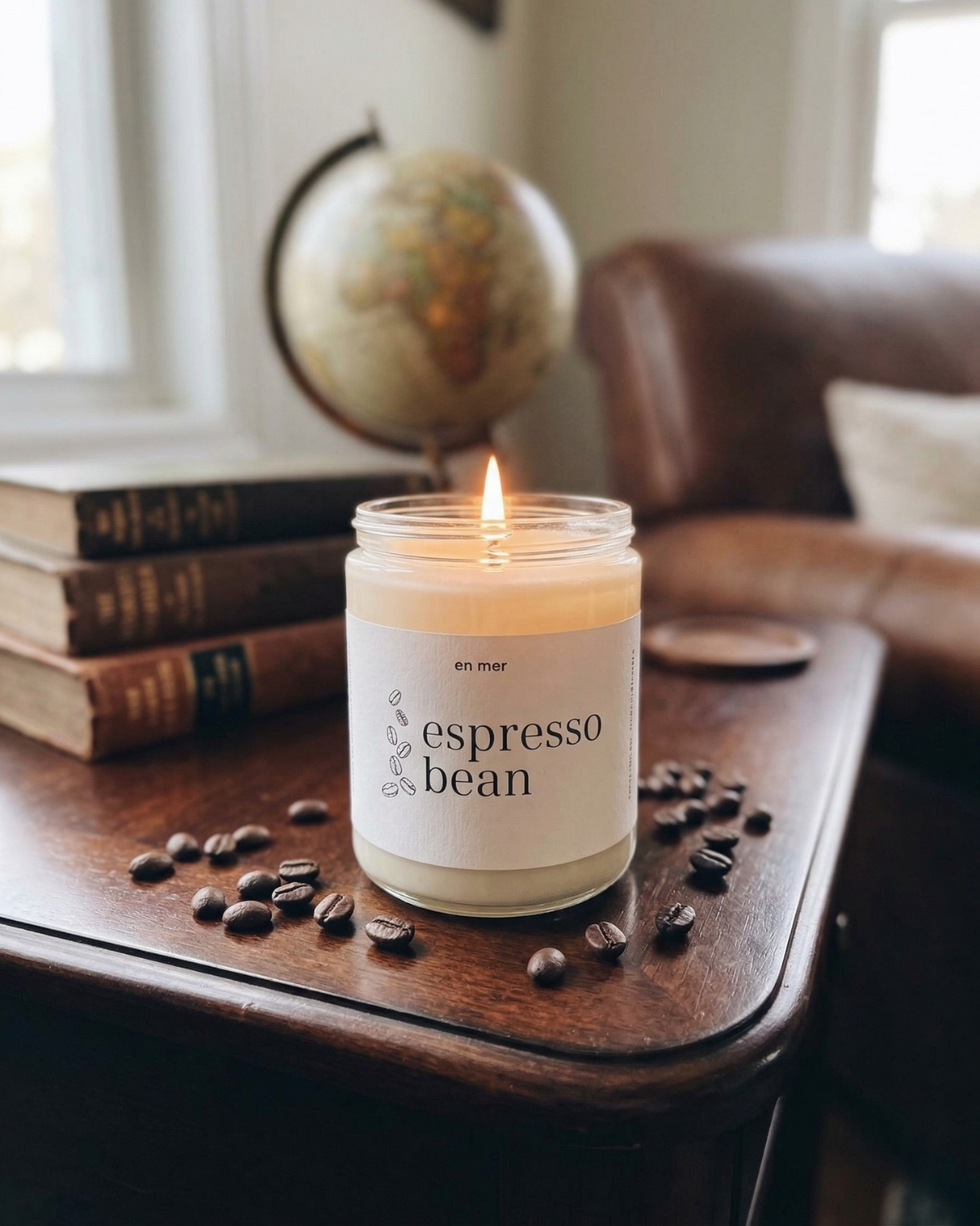espresso bean | soy wax candle & melts by en mer
