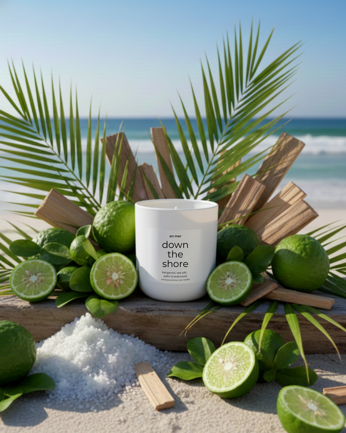 en mer | down the shore | soy wax candle