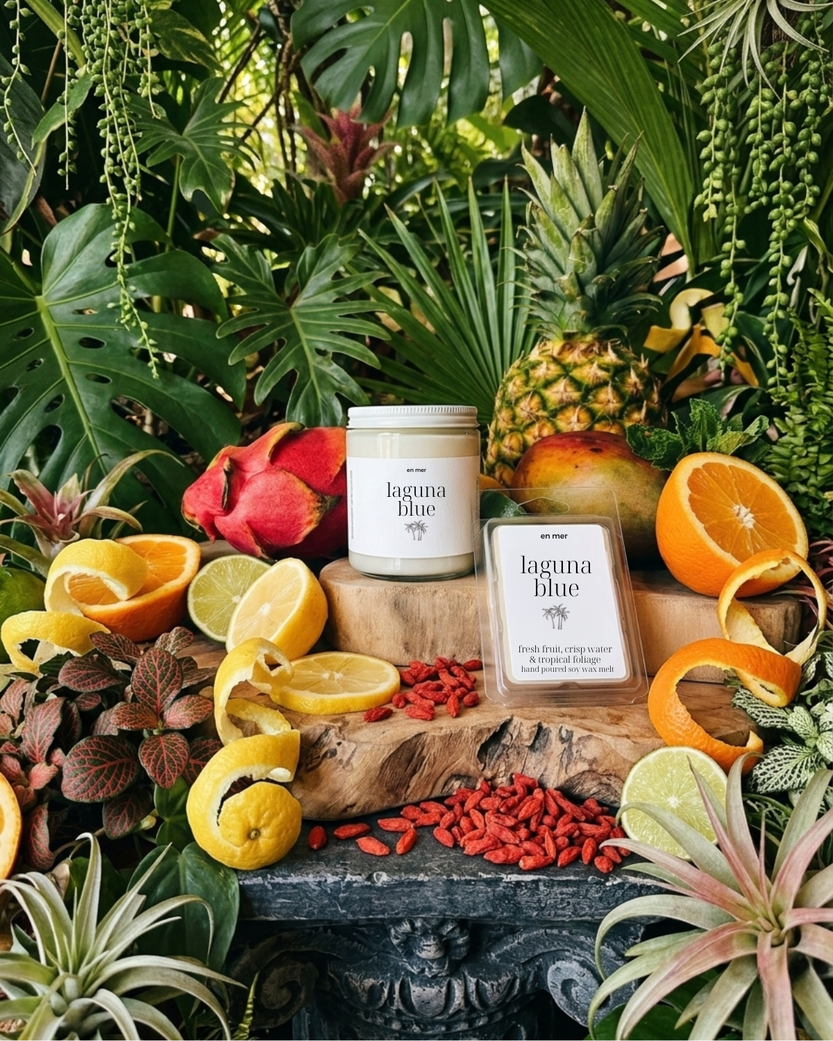 en mer | laguna blue | soy wax candle & melts