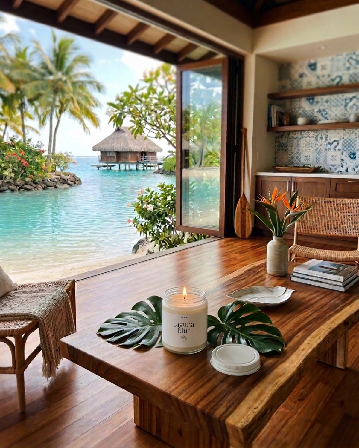 en mer | laguna blue | soy wax candle & melts