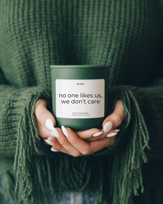no one likes us, we don't care | winter garden soy wax candle by en mer