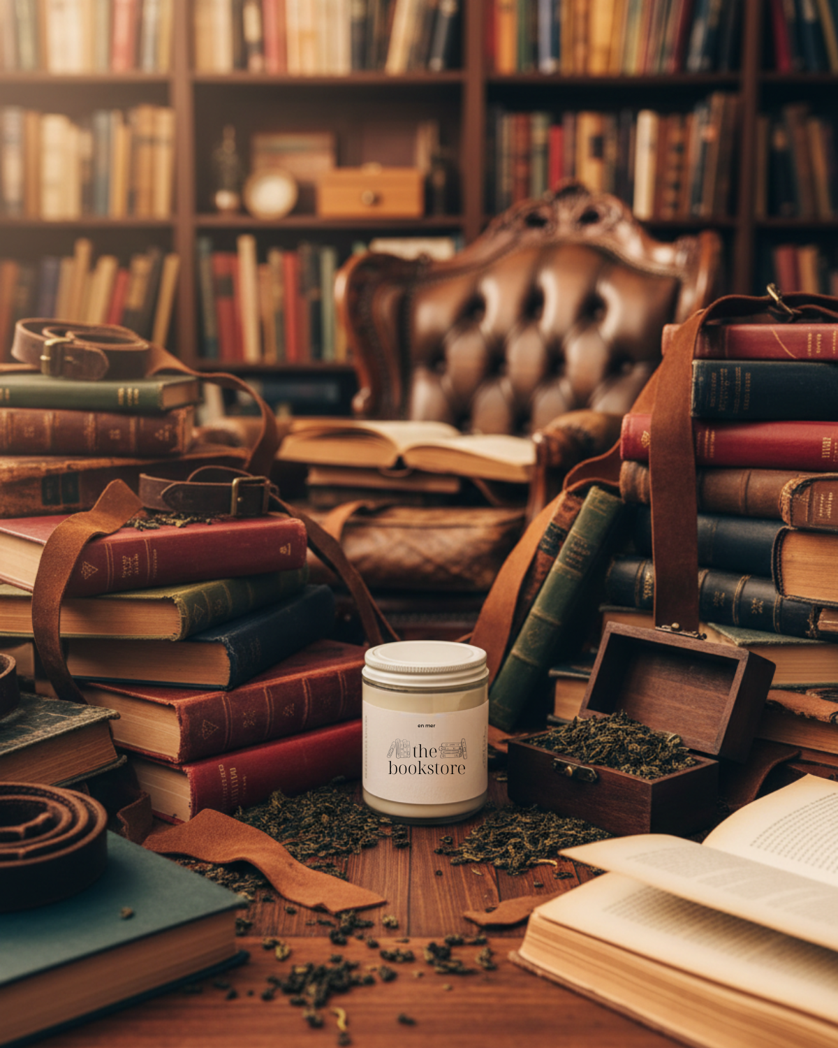 en mer | the bookstore | soy wax candle & melts