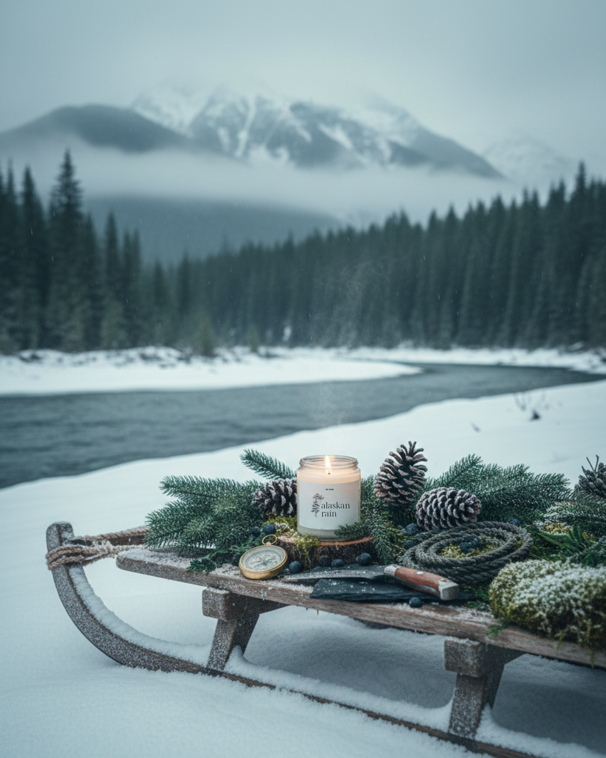 en mer | alaskan rain | soy wax candle & melts