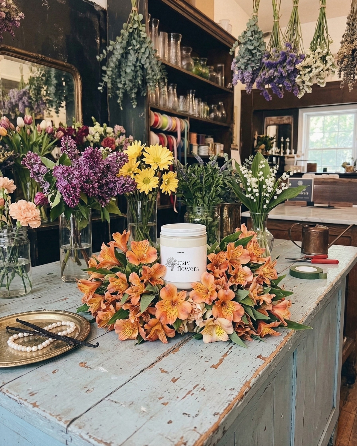 en mer | may flowers | soy wax candle & melts