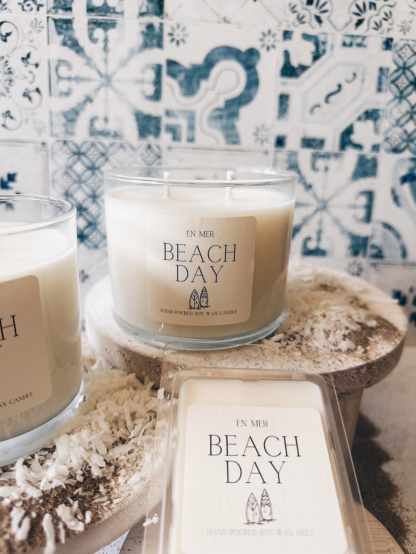 en mer | beach day | soy wax candle